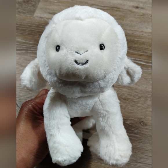 -Carters Child of Mine Plush Lamb Toy Rattle 2015 Soft Rattle Crinkle Feet Lovey - Picture 4 of 13